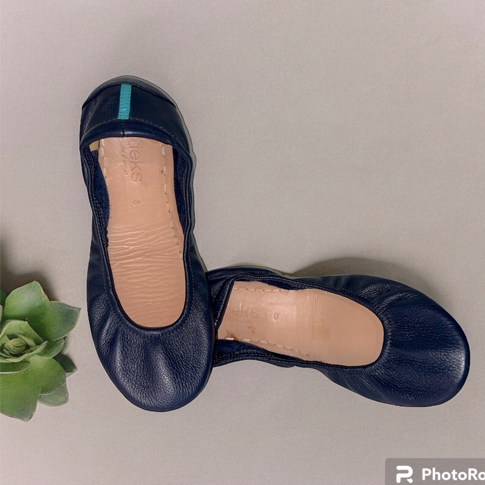Tieks Navy Blue Flats size 8